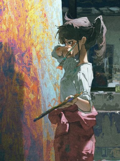 花与美少女｜插画师分享|びおて