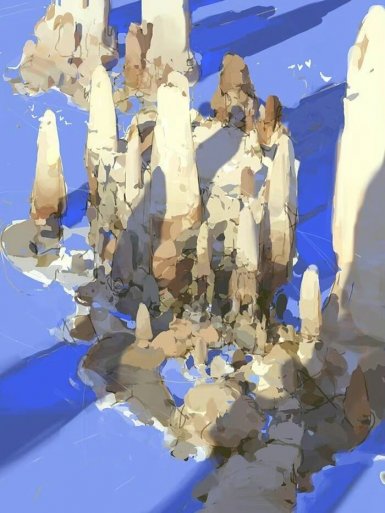 场景概念设计｜插画速涂｜未来世界｜配色